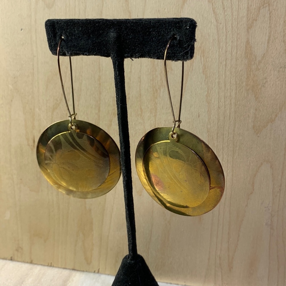 Gold Tone  Dangle earrings